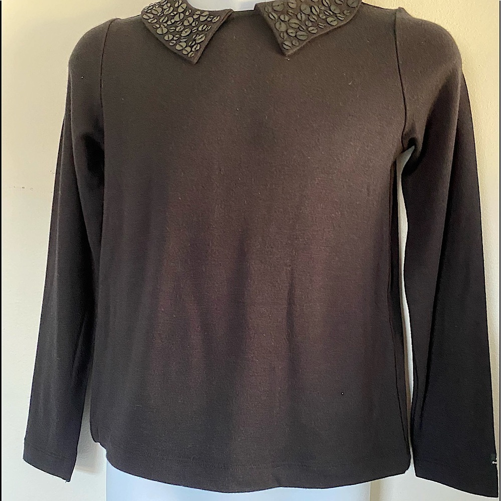 Lili Gaufrette Girls Long Sleeve Shirt with Collar Size10